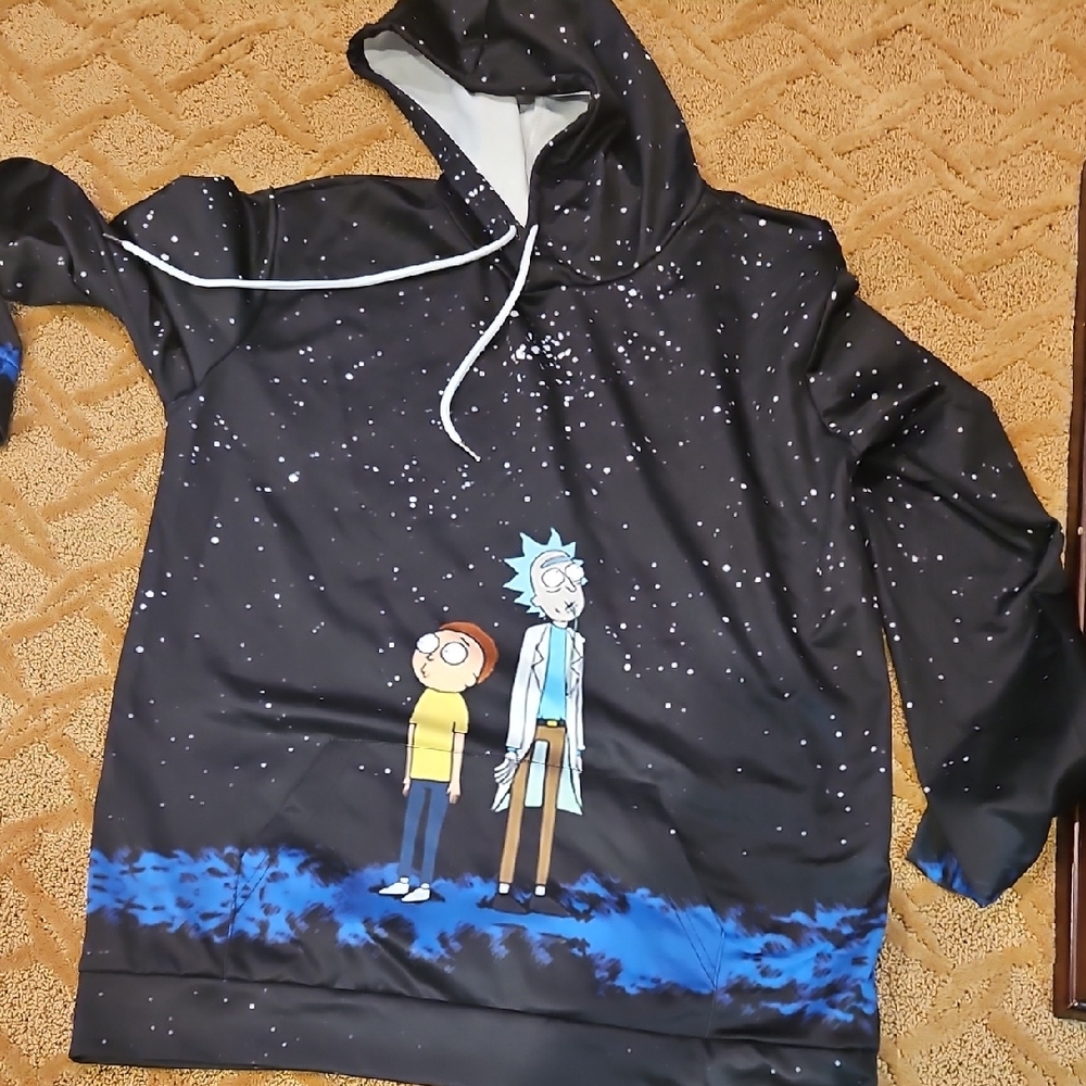 Boys Black Rick & Morty Hoodie